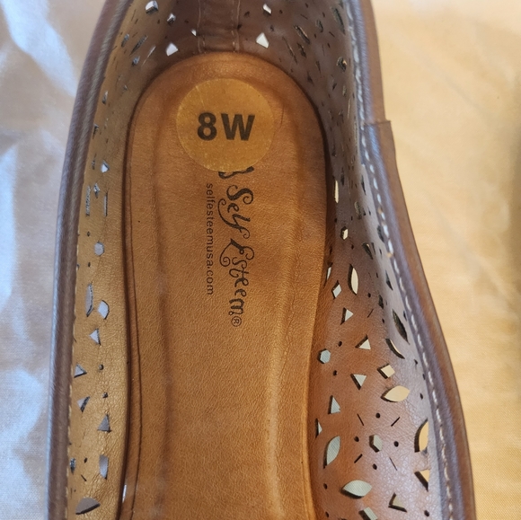 Self Esteem shoes. Brown Flats. Women's size 8 - Picture 2 of 6